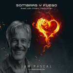 Portada del álbum Sombras y Fuego de Jam Pascal — música emocional sobre dolor, ruptura, lucha interior y superación personal.